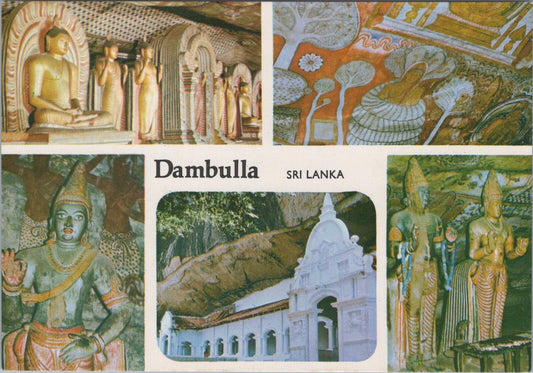 Sri Lanka Postcard: Dambulla Cave Temple Vatta Gamini Abaya  XT3258