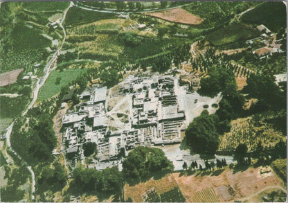 Greece Postcard: Crete Knossos Palace Aerial View Minoan Ruins 1970s  XT3261