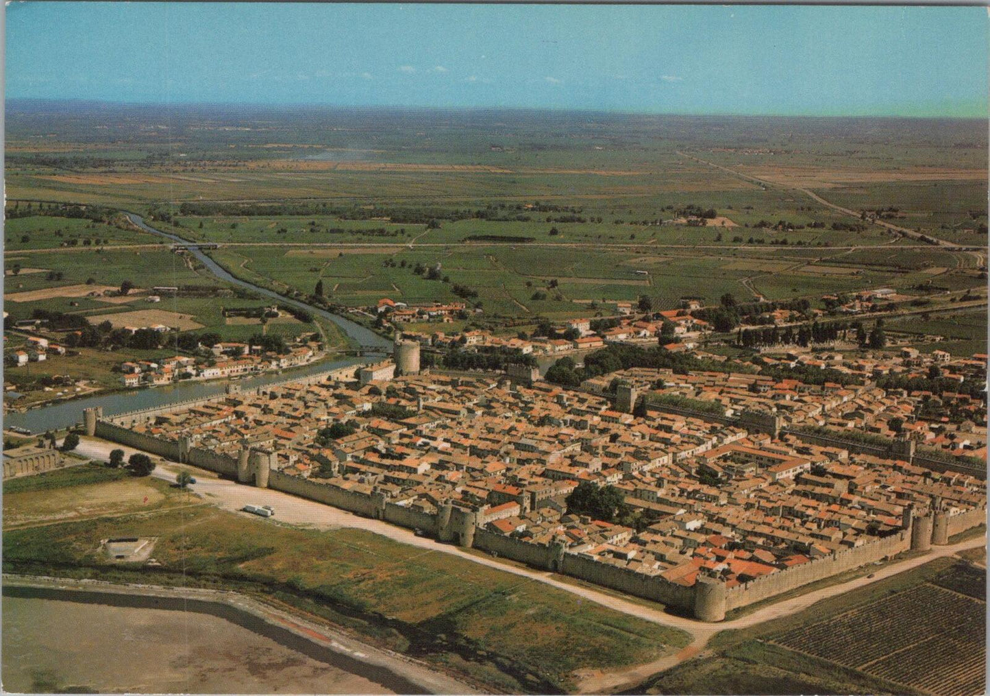 France Postcard: Aigues Mortes La Ville De Saint Louis Gard Aerial View XT3267