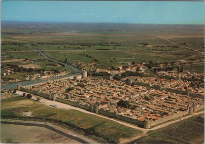France Postcard: Aigues Mortes La Ville De Saint Louis Gard Aerial View XT3267