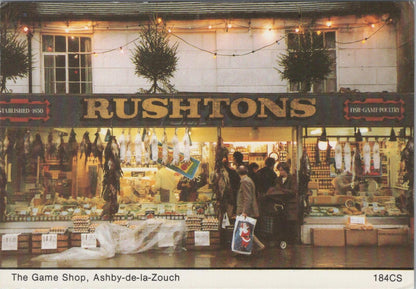 Leicestershire Postcard: The Game Shop Ashby De La Zouch 1980s Chrome XT3273