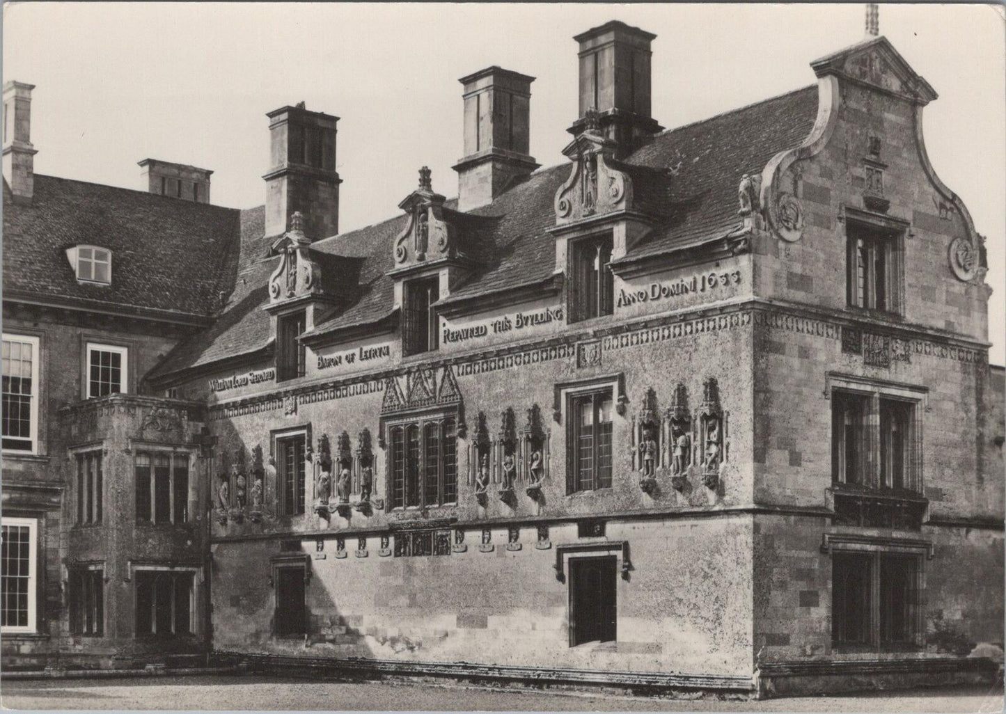 Leicestershire Postcard: Stapleford Park The Old Wing Country Life 1960s XT3280
