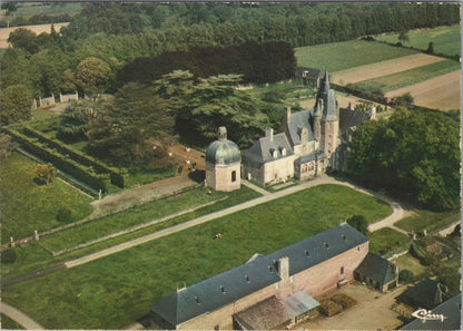 France Postcard: Vitre Chateau Des Rochers Ille Et Vilaine Aerial View  XT3282