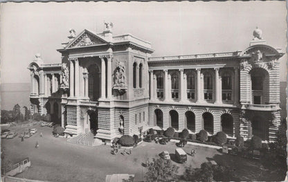Monaco Postcard: Musee Oceanographique Palace Exterior 1950s RPPC XT3095