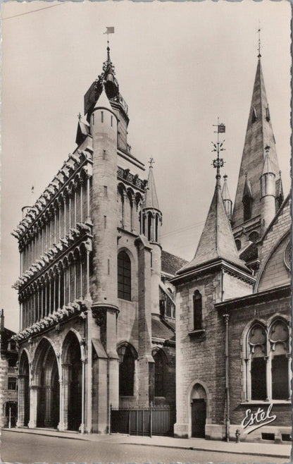 France Postcard: Dijon Eglise Notre Dame Church Architecture 1950s RPPC XT3096
