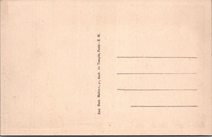 France Postcard: Saint Maur Eglise Place dAdamville Church 1930s XT3101