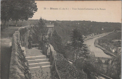 France Postcard: Dinan Tour Sainte Catherine Valley Rance 1911 XT3103