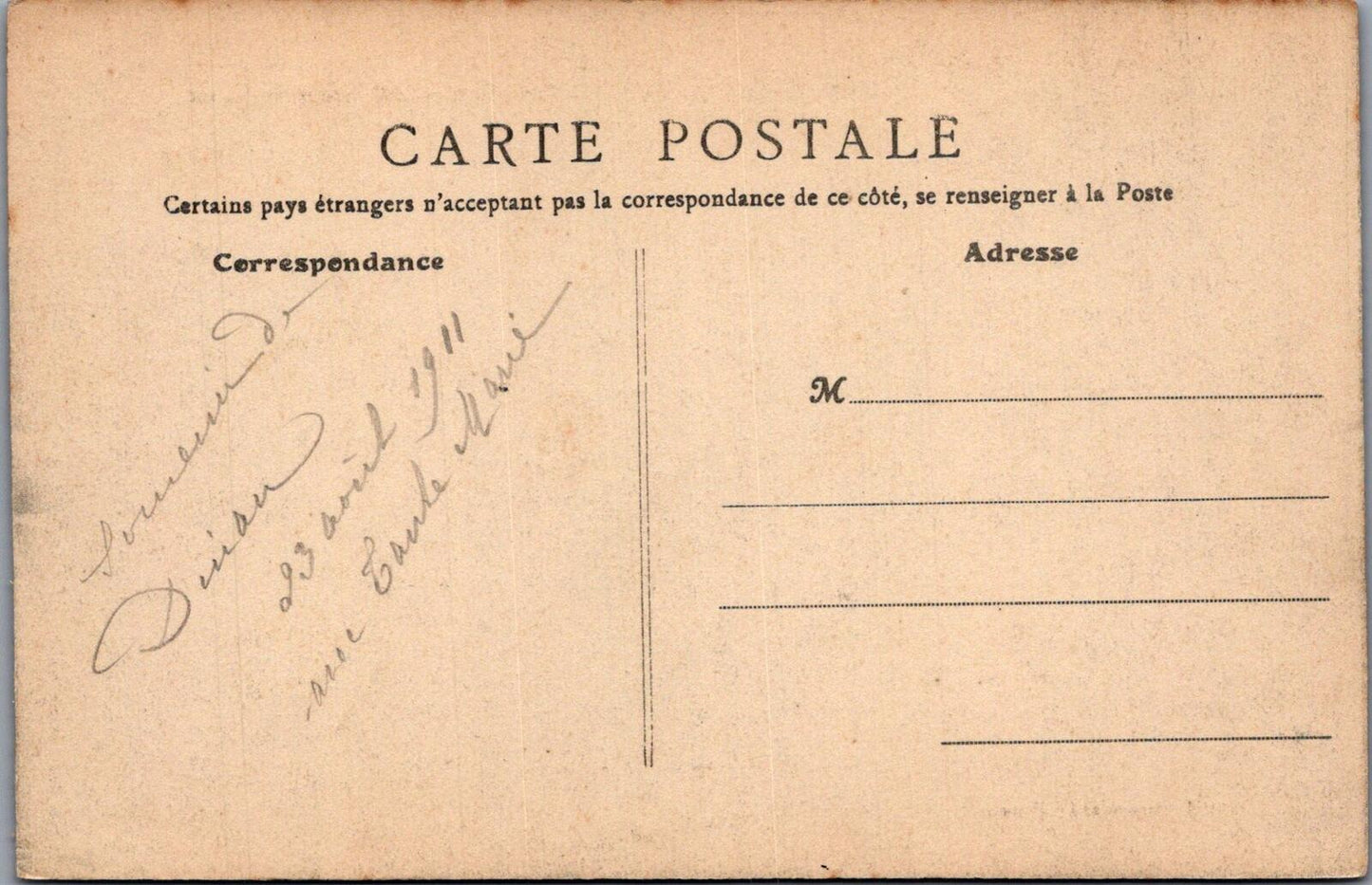 France Postcard: Dinan Tour Sainte Catherine Valley Rance 1911 XT3103