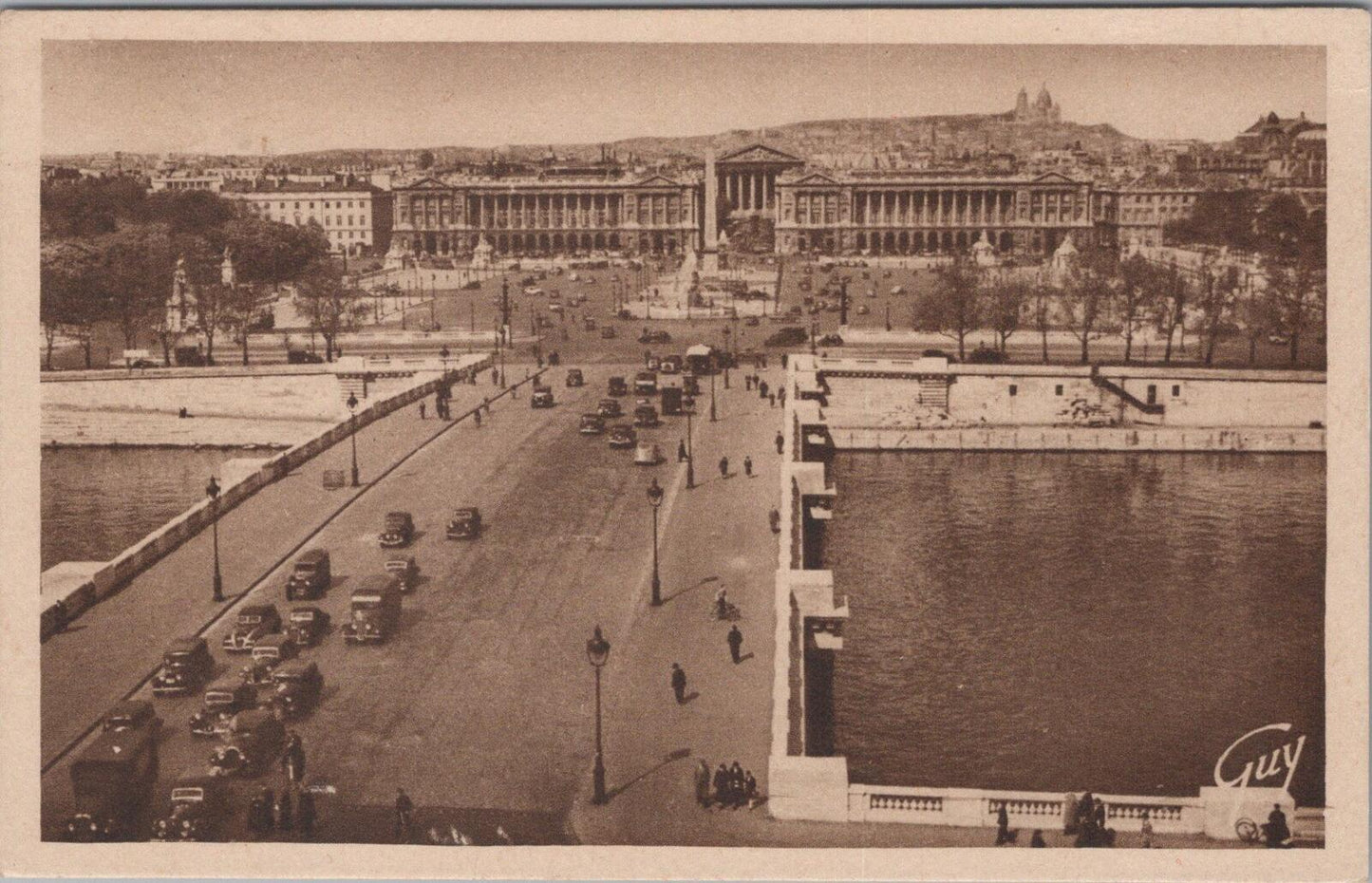 France Postcard: Paris Pont et Place de la Concorde Seine River  XT3341