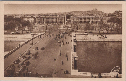 France Postcard: Paris Pont et Place de la Concorde Seine River  XT3341