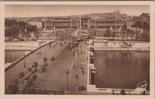 France Postcard: Paris Pont et Place de la Concorde Seine River  XT3341