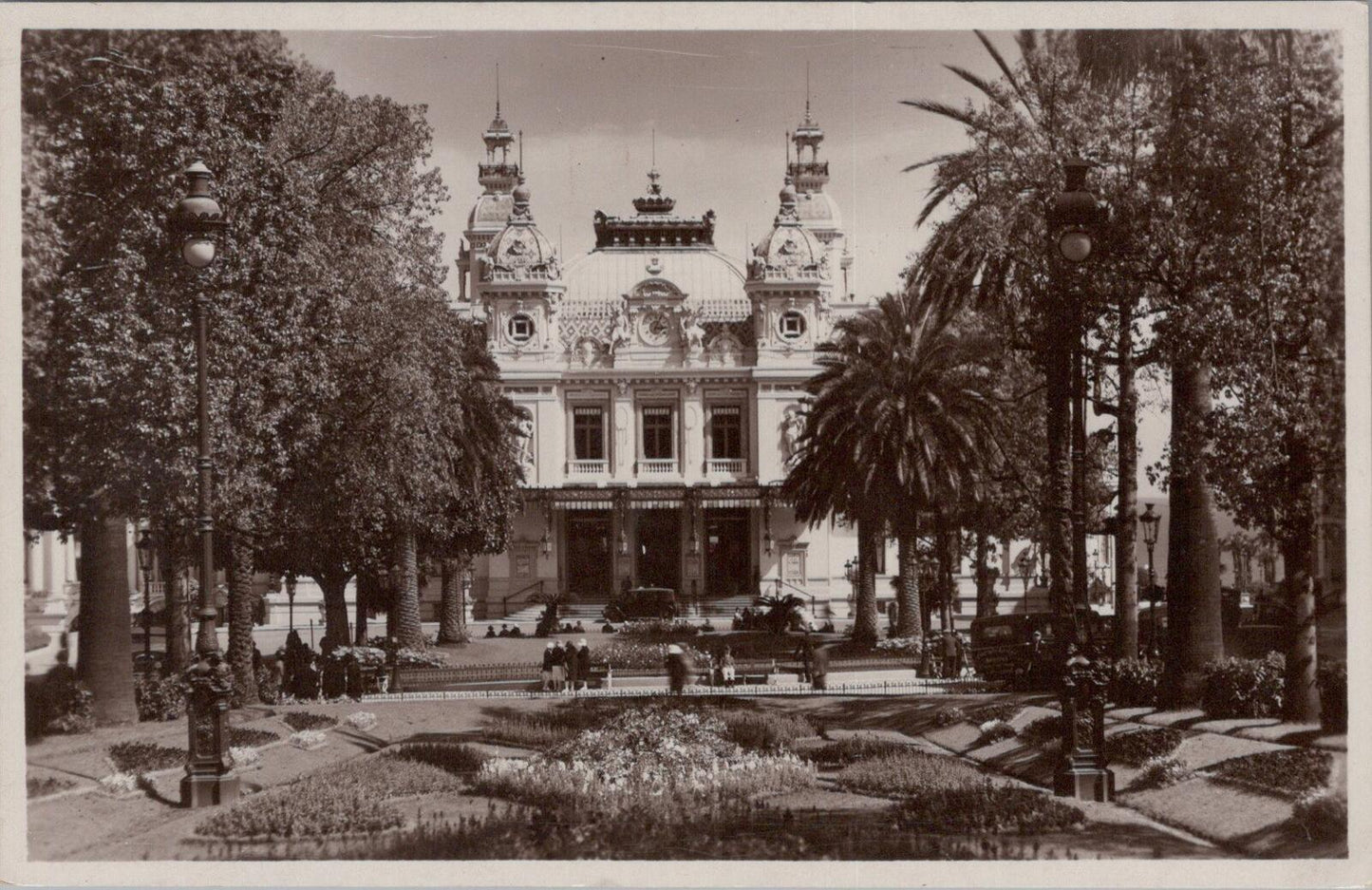 Monaco Postcard: Monte Carlo Casino Architecture Gardens Palm Trees XT3344