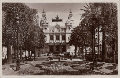 Monaco Postcard: Monte Carlo Casino Architecture Gardens Palm Trees XT3344
