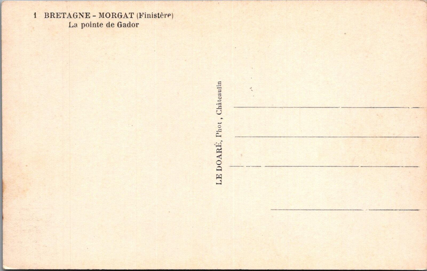 France Postcard: Bretagne Morgat la Pointe de Gador Boats Bay Coast XT3348