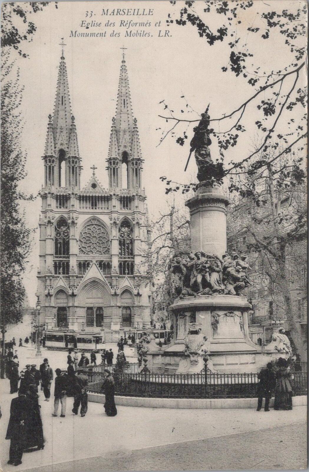 France Postcard: Marseille Eglise des Reformes Monument des Mobiles XT3354