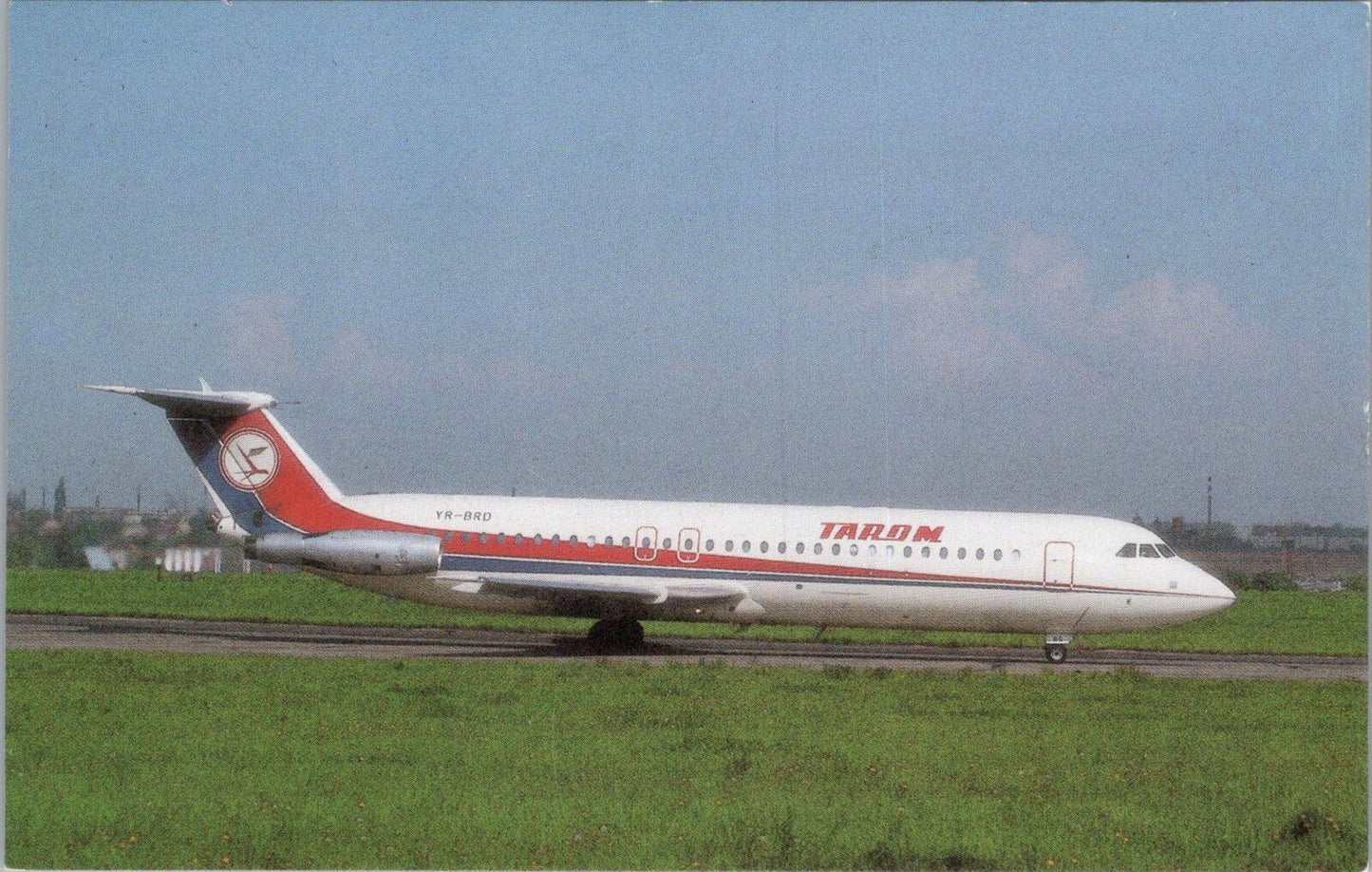 Romania Postcard: TAROM RomBac 1-11-561 RC Airplane YR-BRD Praha 1990 XT3381