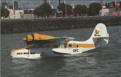 New Zealand Postcard: Sea Bee Air Grumman G-21A Goose Flying Boat ZK-DFC XT3384