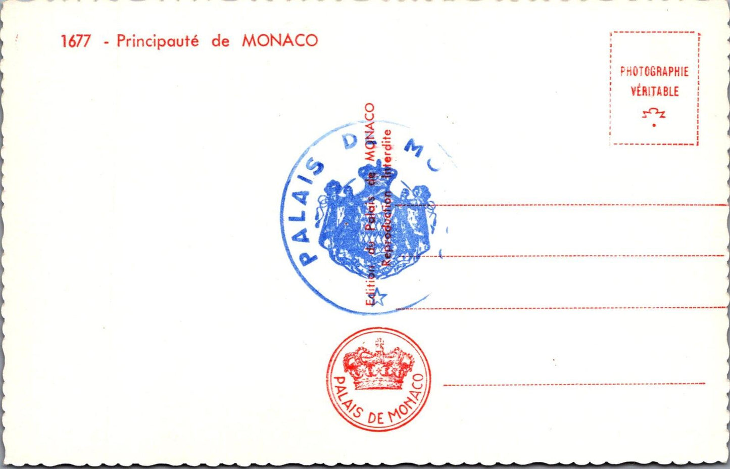 Monaco Postcard: Souvenir de Monaco Multi-View Casino Palace Port RPPC XT3387