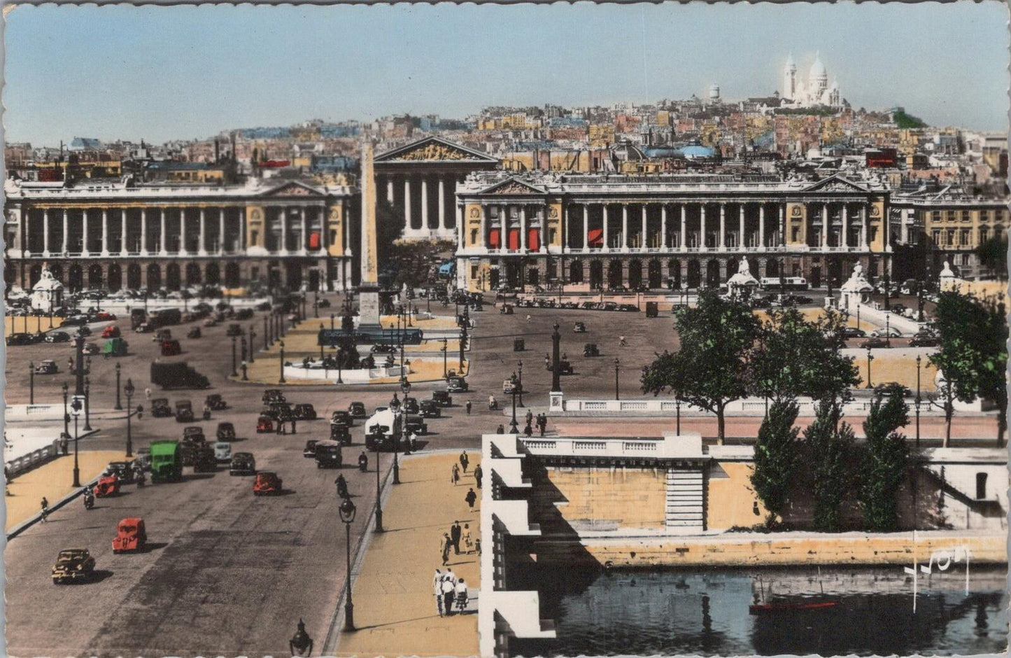 France Postcard: Paris en Flanant Place de la Concorde Montmartre XT3390