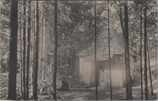 France Postcard: Les Vosges Chapelle du Suisse Woodland Clearing Calvaire XT3391