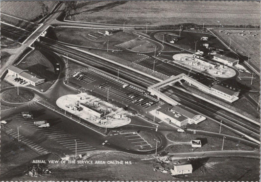 Worcestershire Postcard - Aerial View of The Service Area on The M5 - RR23223