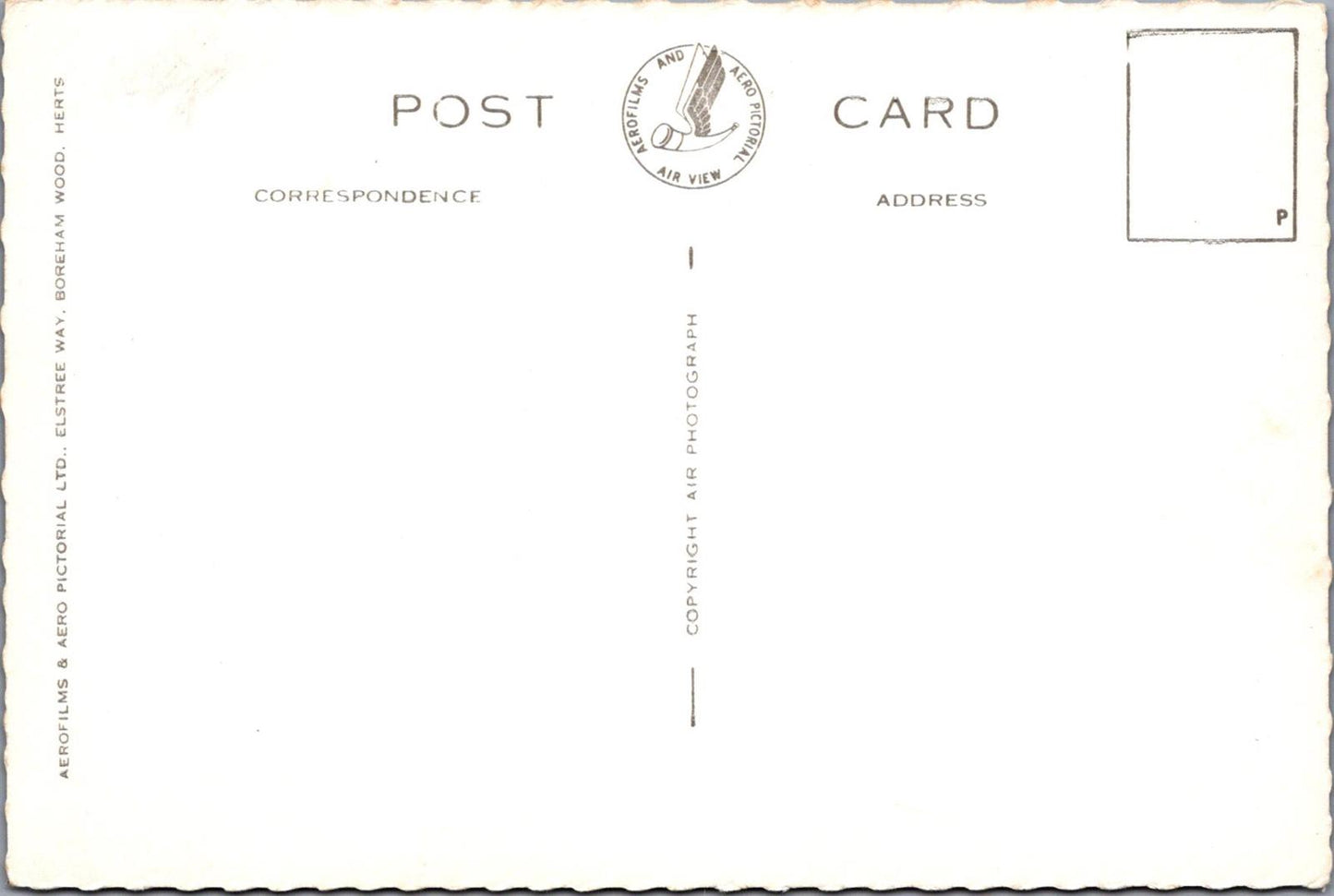 Yorkshire Postcard - Aerial View of Fountains Abbey  RR23225