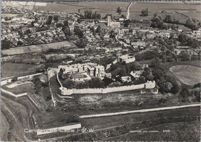 Isle of Wight Postcard - Aerial View of Carisbrooke Castle  RR23240
