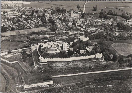 Isle of Wight Postcard - Aerial View of Carisbrooke Castle  RR23240