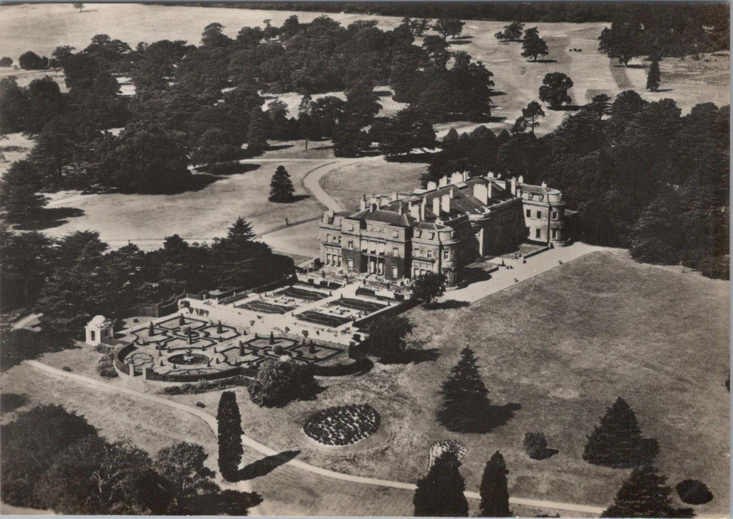 Bedfordshire Postcard - Aerial View of Luton Hoo, English Country House RR23244