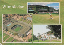 Load image into Gallery viewer, Sports Postcard - Lawn Tennis, Greetings From Wimbledon RR23246
