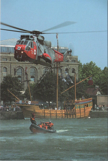 Bristol Postcard-Bristol Harbourside Regatta,Royal Navy Rescue HelicopterRR23260