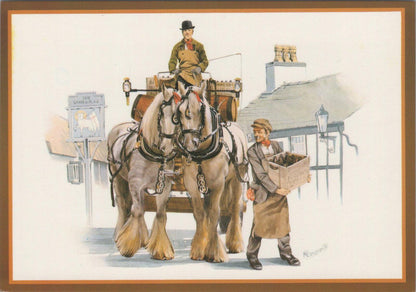 Country Crafts Postcard - Delivery Day, Artist Malcolm Greensmith RR23284