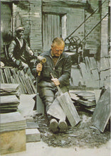 Load image into Gallery viewer, Cornwall Postcard - Splitting Roofing Slate, Delabole Quarry  RR23287
