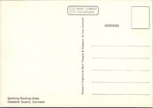 Load image into Gallery viewer, Cornwall Postcard - Splitting Roofing Slate, Delabole Quarry  RR23287
