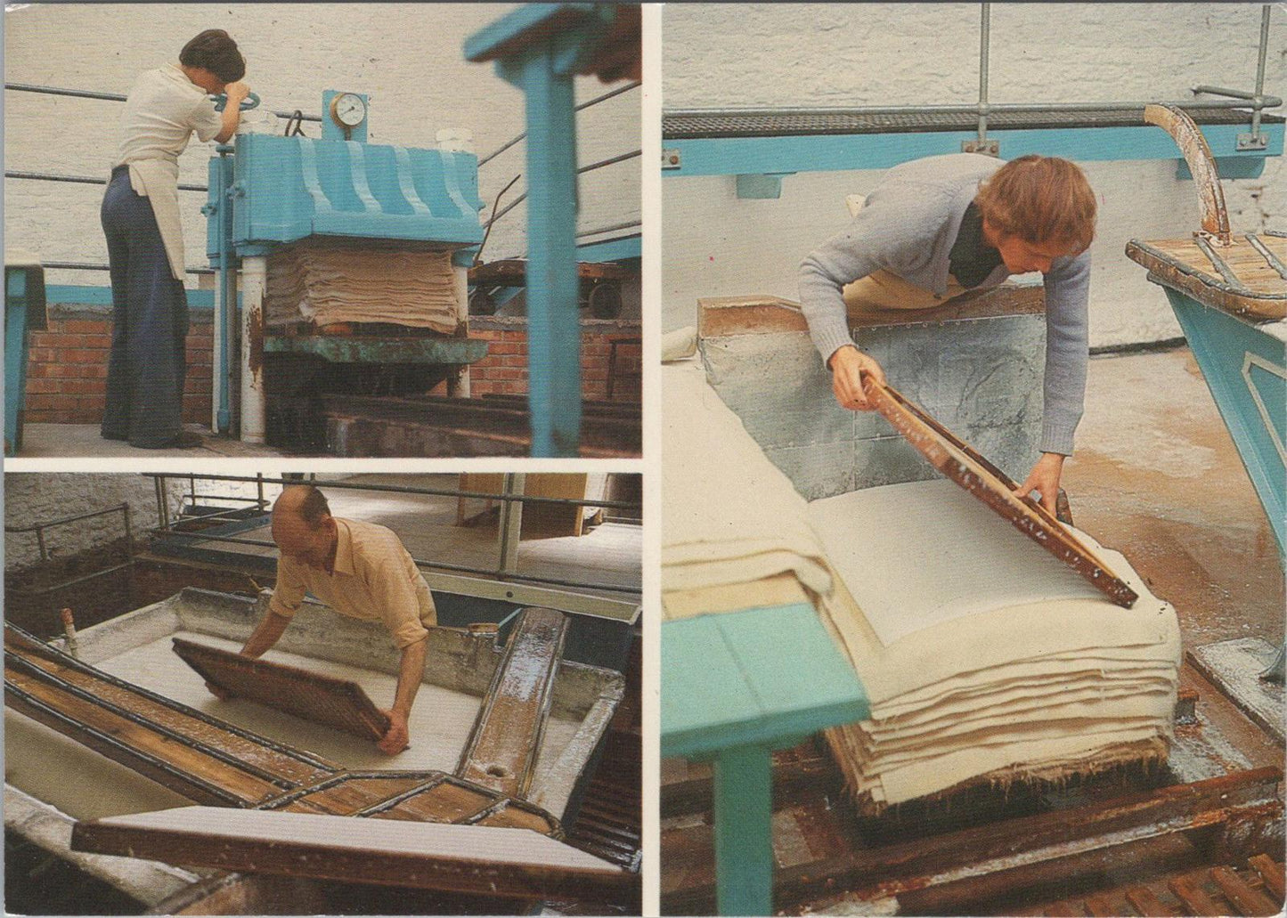 Somerset Postcard - Making Paper By Hand in The Mill, Wookey Hole, Wells RR23288