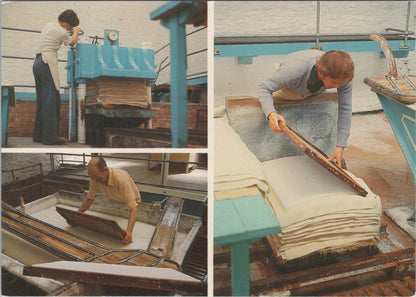 Somerset Postcard - Making Paper By Hand in The Mill, Wookey Hole, Wells RR23288