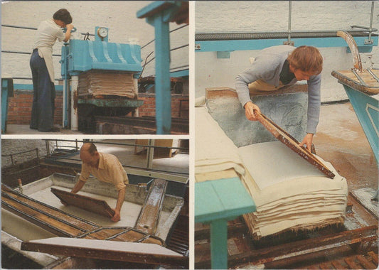 Somerset Postcard - Making Paper By Hand in The Mill, Wookey Hole, Wells RR23288
