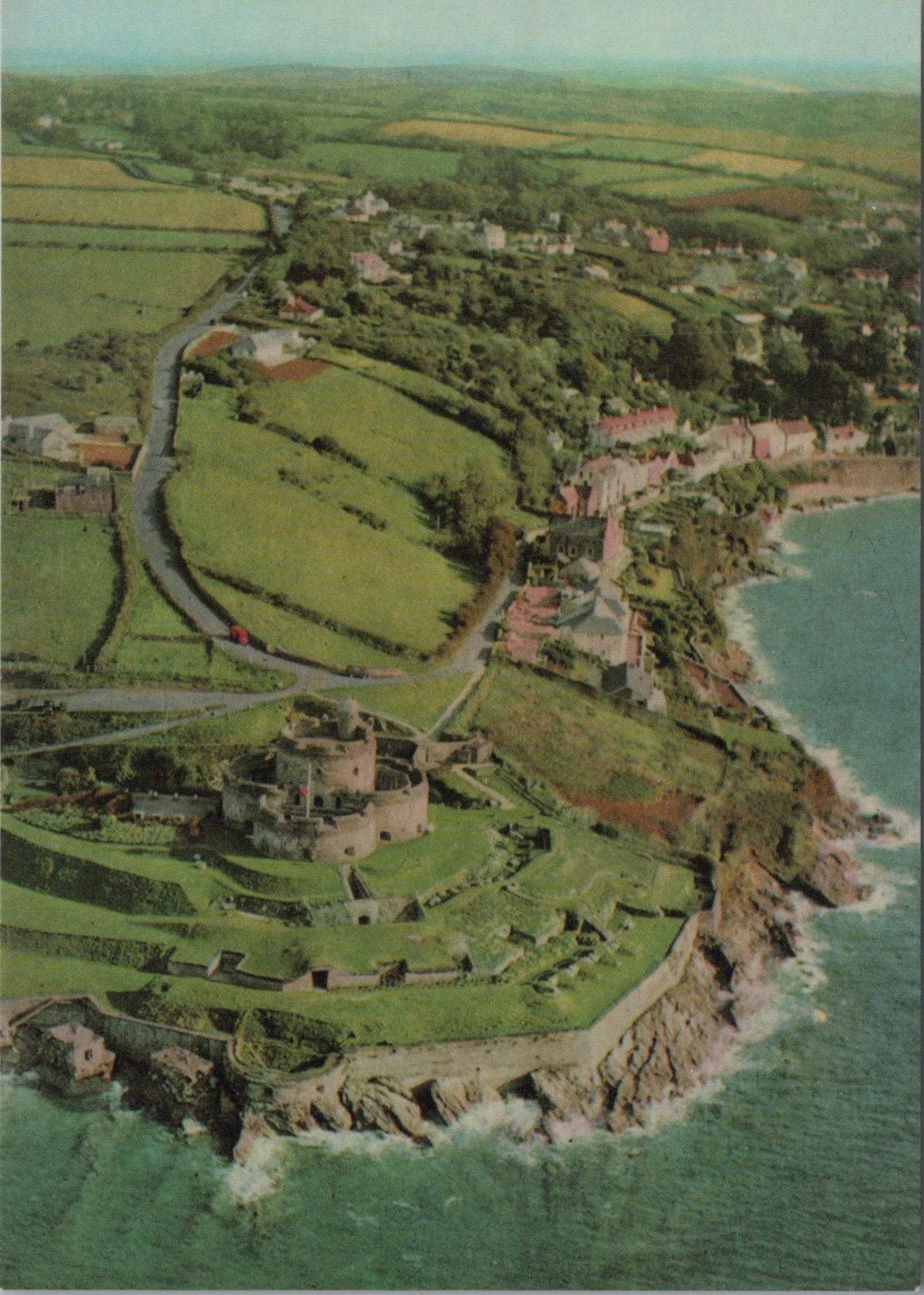 Cornwall Postcard - Aerial View of St Mawes Castle From The West  RR23305