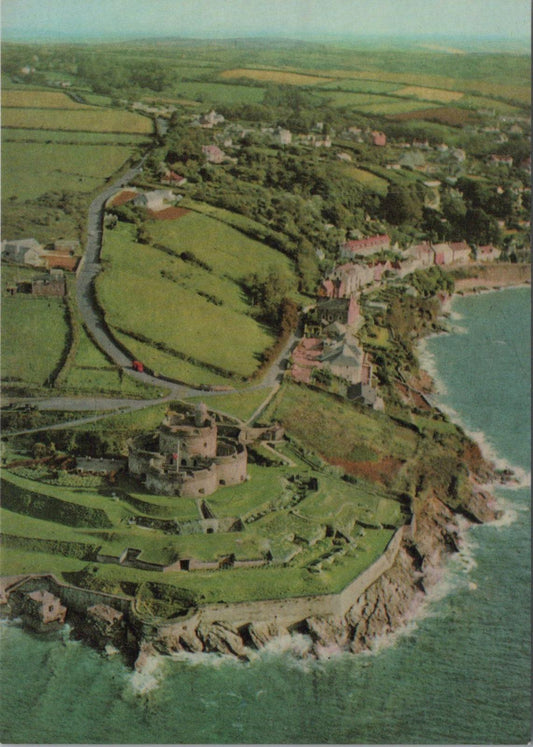 Cornwall Postcard - Aerial View of St Mawes Castle From The West  RR23305