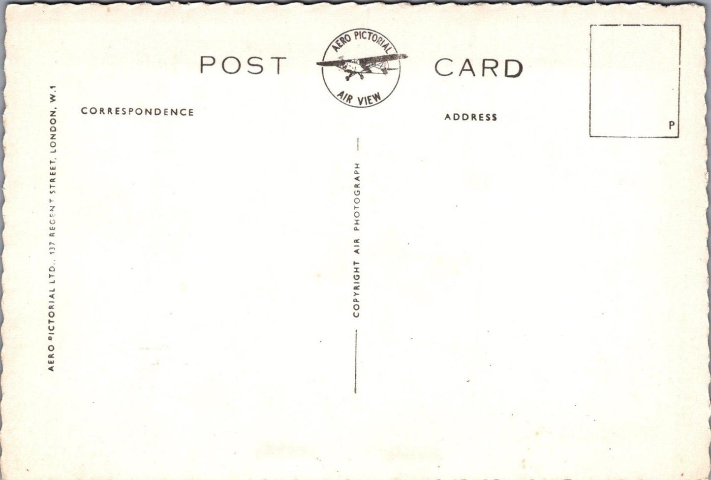 Sussex Postcard - Aerial View of Chichester Cathedral   RR23312