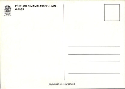 Iceland Postcard:Traditional Icelandic Musician Playing a Fiðla Box FiddleXT2204