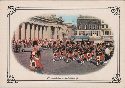 Scotland Postcard: Pipes and Drums in Edinburgh, Marching Band XT2233