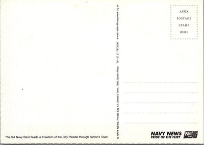 South Africa Postcard: SA Navy Band Freedom of City Parade Simon's Town XT2234