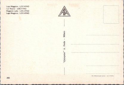 Switzerland Postcard: Locarno Lake Maggiore Cardada Cable Car  XT2251