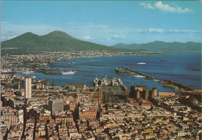 Italy Postcard: Naples Panorama from San Martino Mount Vesuvius   XT2259
