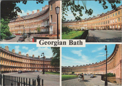 Somerset Postcard: Georgian Bath Multi-View Royal Crescent The Circus  XT2290