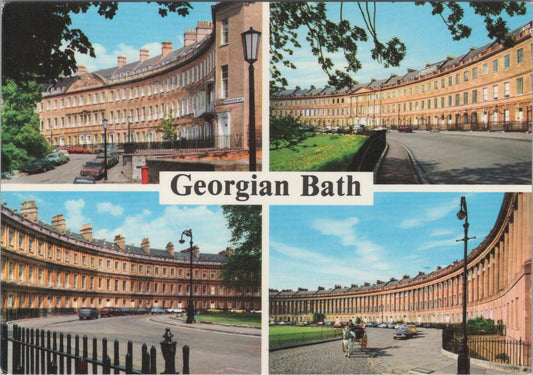 Somerset Postcard: Georgian Bath Multi-View Royal Crescent The Circus  XT2290