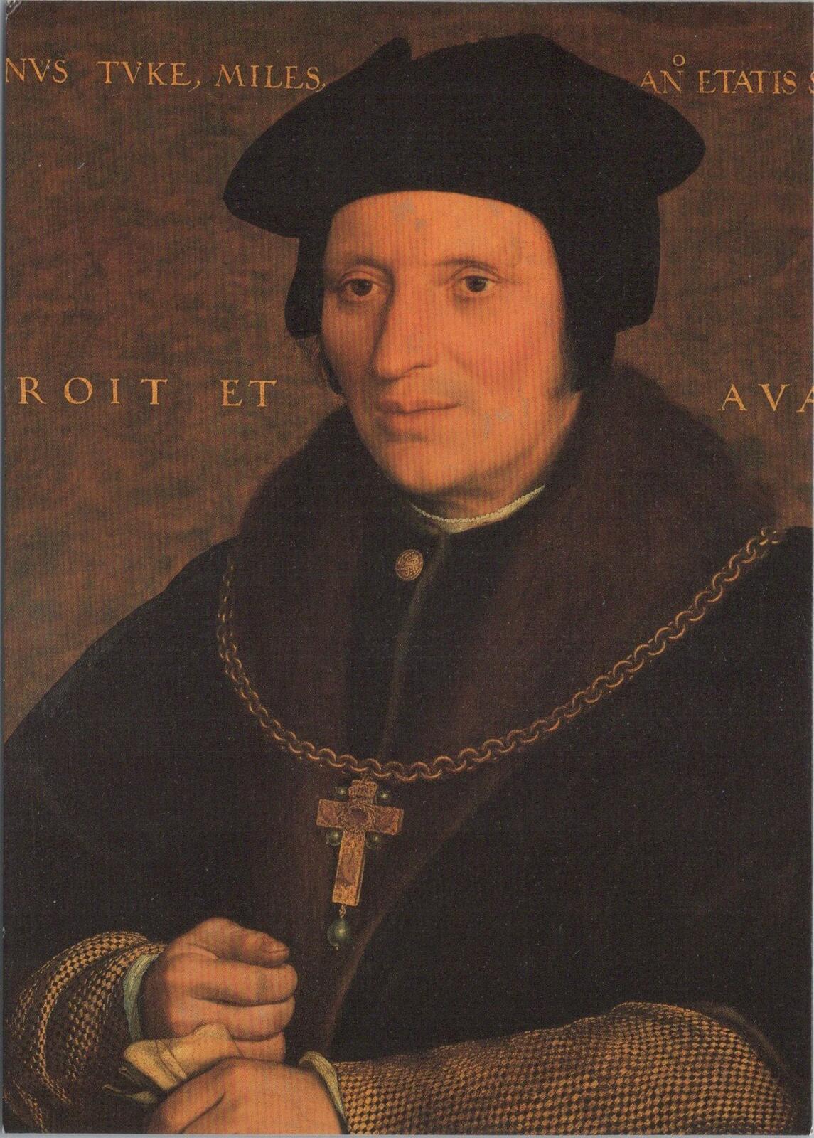 Sir Brian Tuke Hans Holbein National Postal Museum Postcard Stamp World  XT2310