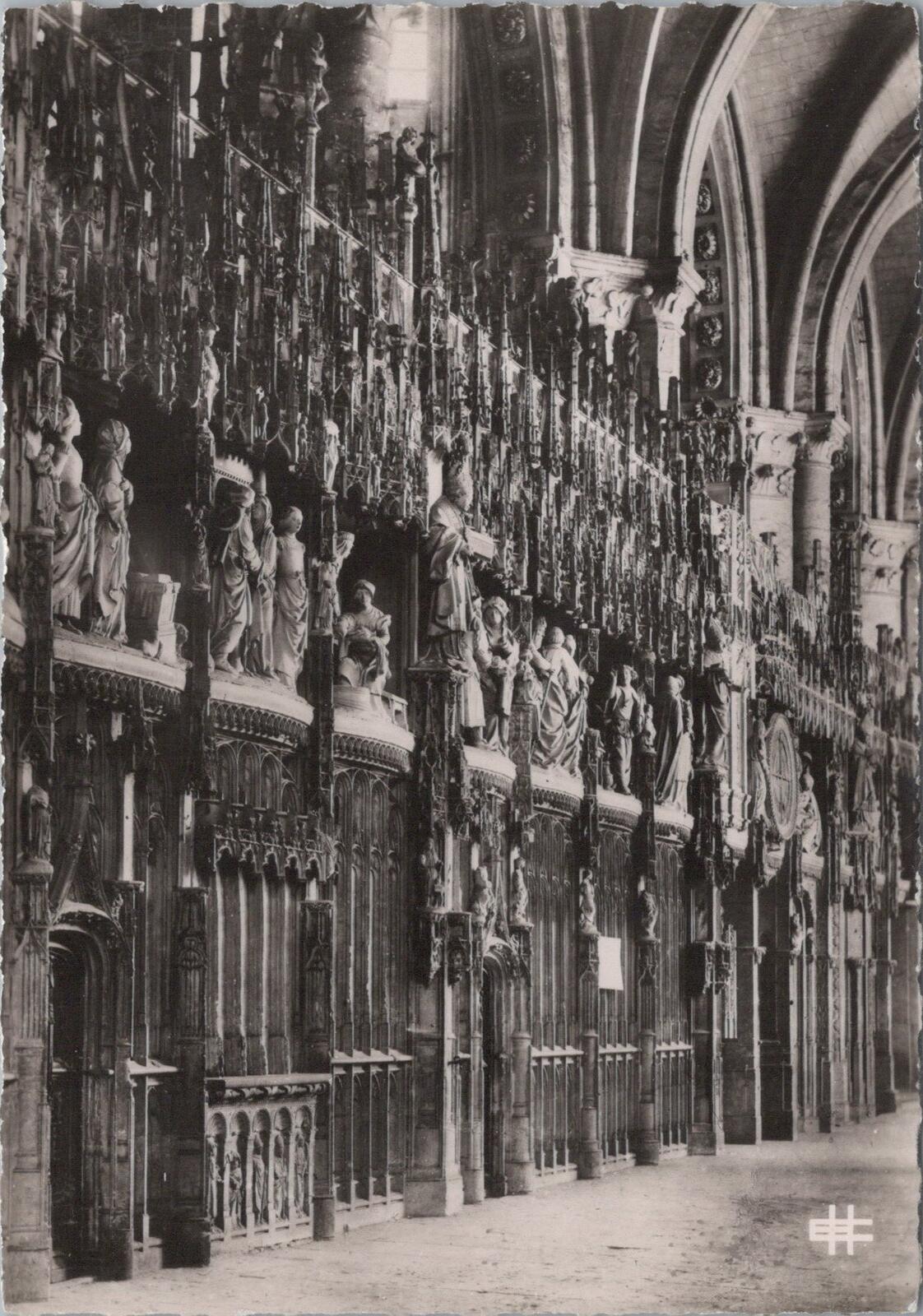 France Postcard Chartres Cathedral RP Choir Screen Clôture du Chœur XT2327