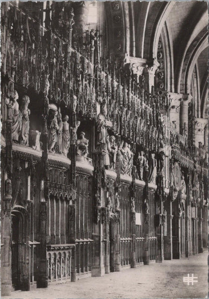 France Postcard Chartres Cathedral RP Choir Screen Clôture du Chœur XT2327